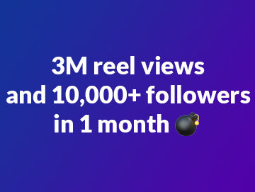 How Blusteak Helped Athreya to Reach More Than 3M Reel Views and 10,000+ Followers in 1 Month