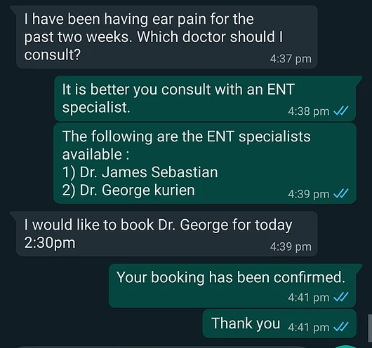 Healthcare WhatsApp Chatbot Use Cases - For Hospitals and Clinics