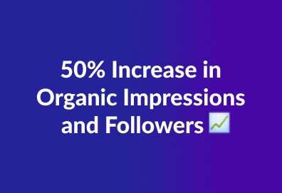 Fast Fix got 50% growth in organic impressions and followers