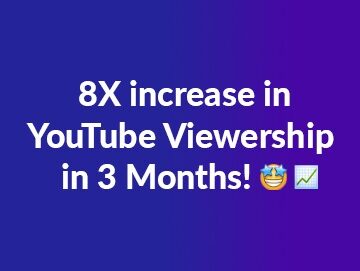 Increased YouTube Channel Organic View Count by over 8x Within 3 Months