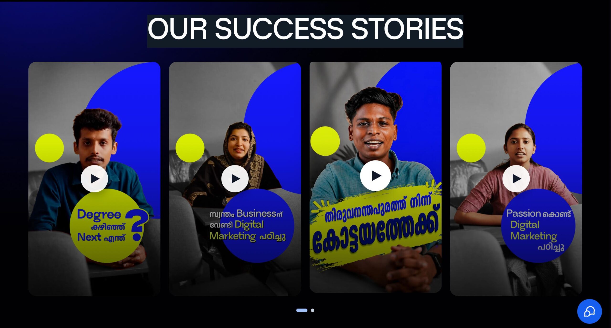 Blucampus testimonials of students
